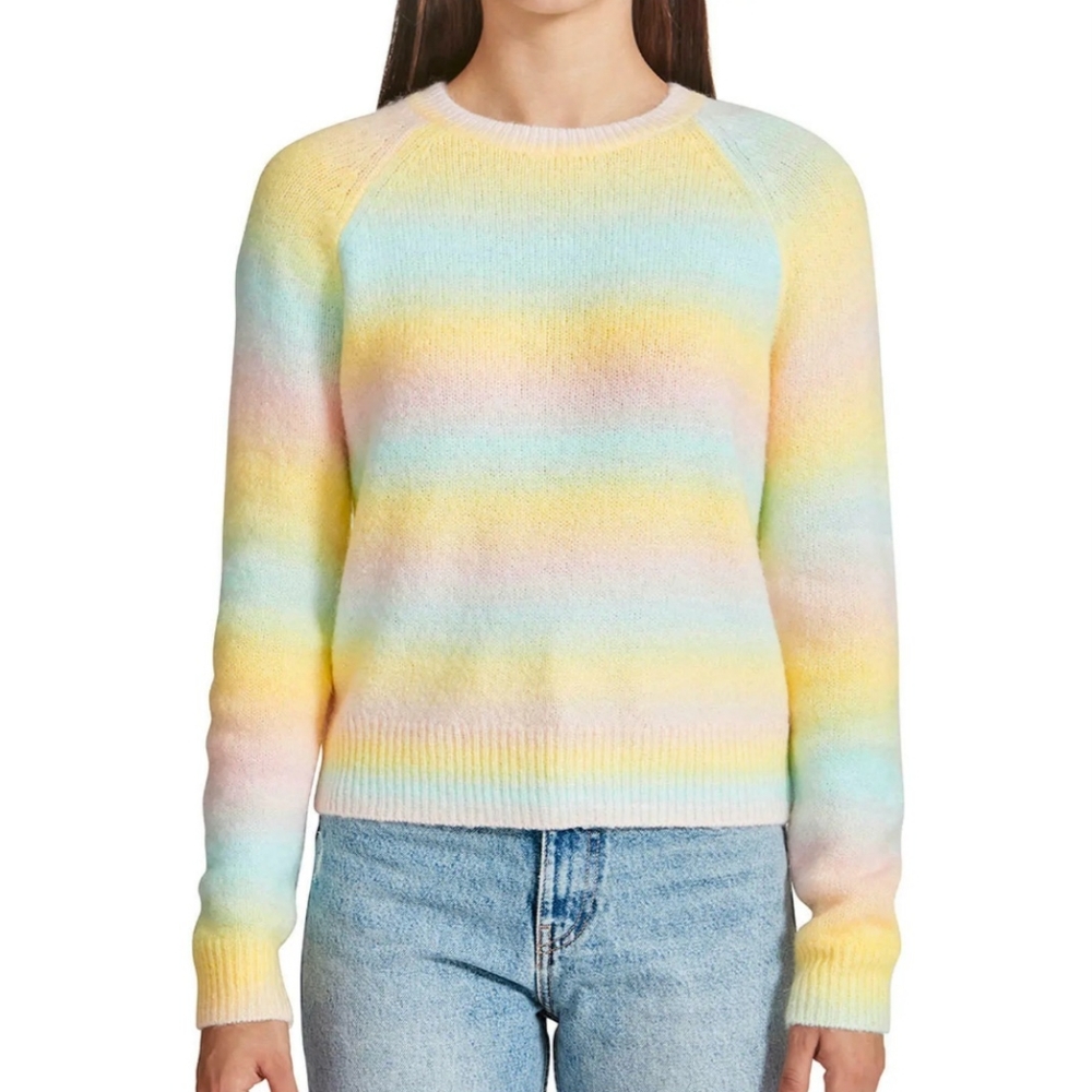 BB Dakota Steve Madden Pastel Striped Ombre Sweater Size  2XL /XXL New